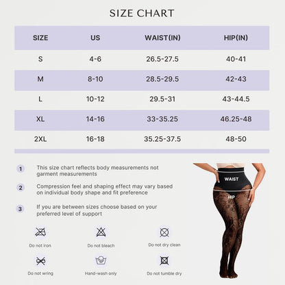 Curvella High-Waist Shaping Fishnet Tights