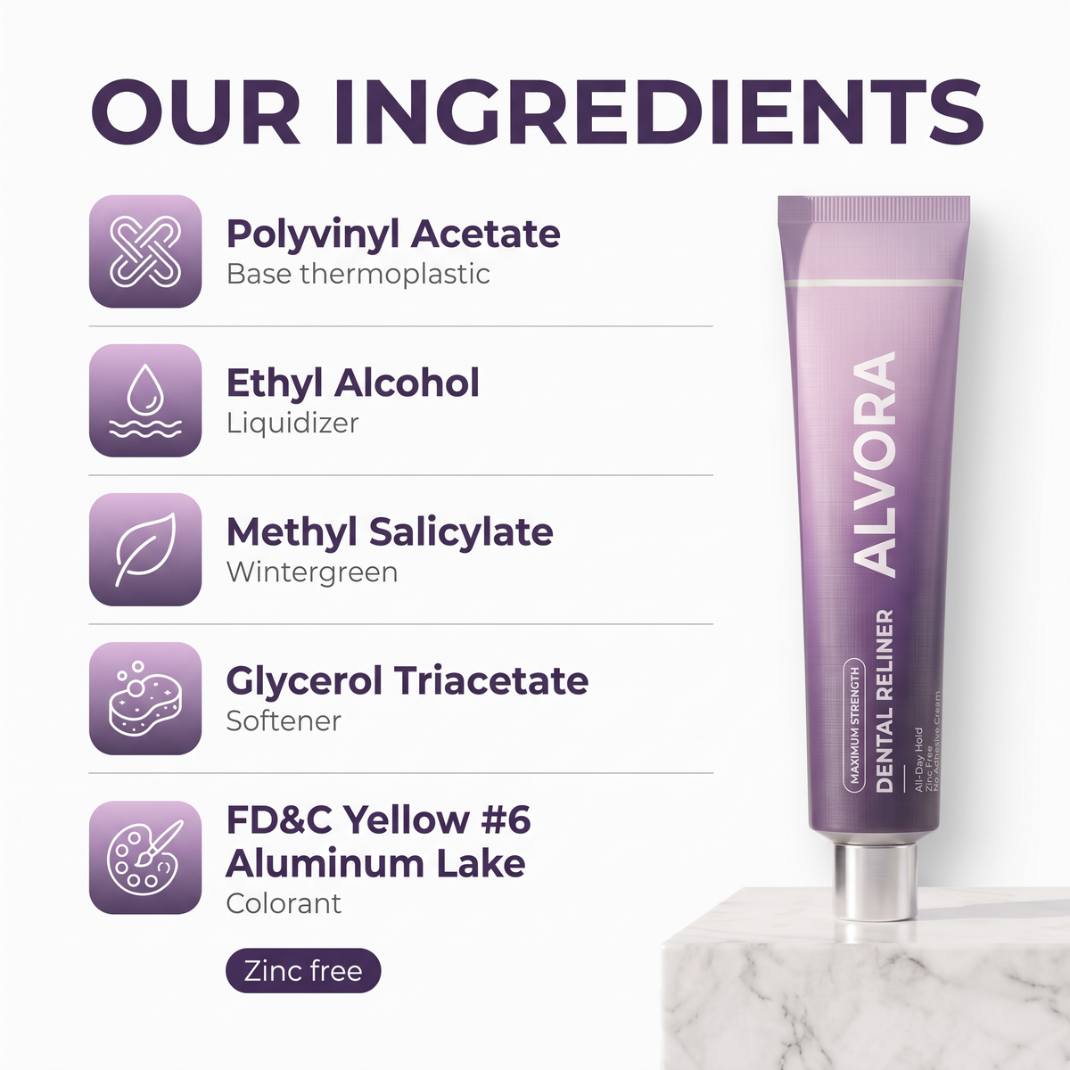 Alvora ingredients